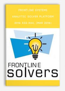 Frontline Systems Analytic Solver Platform 2016 x32-x64, (Mar 2016)