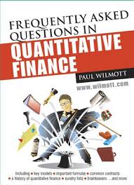 Paul Wilmott – Frequently Asked Questions in Quantitative Finance