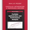 Portfolio Optimization & Perfomance Analysis by Jean-Luc Prigent