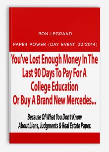 Ron Legrand – Paper Power (Day Event 02/2014)