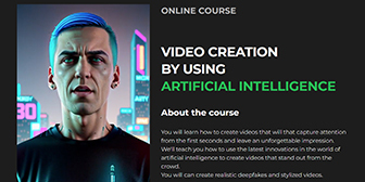 Yury Yeltsov – Video Creation By Using Artificial Intelligence