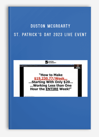 Duston McGroarty – St. Patrick’s Day 2023 Live Event