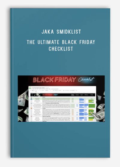 Jaka Smid - The Ultimate Black Friday Checklist