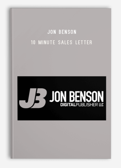 Jon Benson – 10 Minute Sales Letter