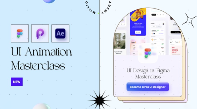 Aashish Kumar – UI Design & Animation Masterclass – Figma & Principle & After Effects