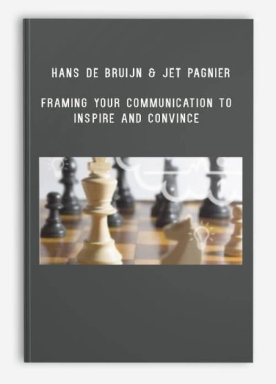 Hans de Bruijn & Jet Pagnier – Framing Your Communication to Inspire and Convince